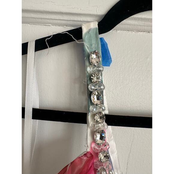 Mac Duggal 2219 Floral Gown NWT Size 4 – Beaded Straps Flawed - Picture 10 of 16